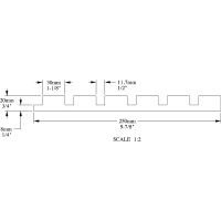 Декоративная панель Orac Decor W111 2000x250x20 мм — фото 7, Панели