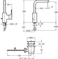 Товар: Смеситель для раковины Jacob Delafon Aleo E72278-CP Хром - фото 5 Смеситель для раковины Jacob Delafon Aleo E72278-CP Хром — фото 5, Смесители для раковины