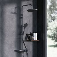 Душевая система Damixa Apollo 947760300 с термостатом Черная матовая — фото 2, Душевое оборудование. Душевая программа