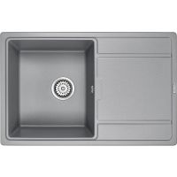 Кухонная мойка Paulmark Flugen 50-780 PM217850-GRM Серый металлик — фото 1, Кухонные мойки