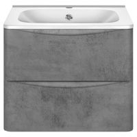 Тумба под раковину Vincea Paola VMC-2P600BT подвесная Beton — фото 1, Тумбы под раковину