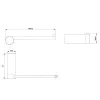 Товар: Держатель туалетной бумаги Raiber Graceful RPB-80003 Черный матовый - фото 3 Держатель туалетной бумаги Raiber Graceful RPB-80003 Черный матовый — фото 3, Держатели туалетной бумаги