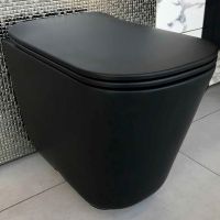 Унитаз Kerasan Tribeca 511831 приставной Черный матовый без сиденья — фото 1, Унитазы