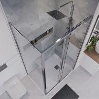 Товар: Душевой уголок Niagara Nova 110х90 NG-64-11A-A90-34 профиль Хром стекло прозрачное - фото 5 Душевой уголок Niagara Nova 110х90 NG-64-11A-A90-34 профиль Хром стекло прозрачное — фото 5, Душевые уголки