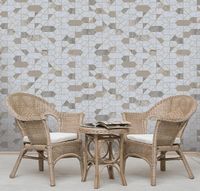 Обои Wiganford by Solo Crystal AK2044 Винил на флизелине (1,06*10,05) Бежевый, Геометрия — фото 2, Обои для стен