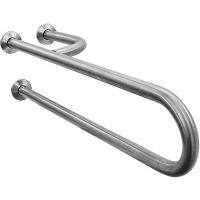 Поручень Nofer 15048.S Матовая нержавеющая сталь — фото 1, Поручни для ванной