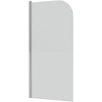 Шторка на ванну Grossman 70 GR-100/1 профиль Хром стекло прозрачное — фото 2, Шторки для ванной распашные