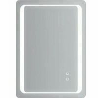 Зеркало Gappo 60 G605 с подсветкой с сенсорным выключателем, подогревом и часами — фото 1, Мебель для ванной