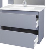 Тумба под раковину Bellezza Лоренцо 80 4639113270367 подвесная Серебро — фото 2, Тумбы под раковину