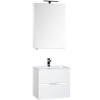 Комплект мебели для ванной Aquanet Алвита 60 184619 подвесной Белый — фото 6, Комплекты мебели для ванной