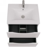 Товар: Тумба с раковиной Bond Wave 60 T01600-S05W подвесная Белая глянцевая - фото 4 Тумба с раковиной Bond Wave 60 T01600-S05W подвесная Белая глянцевая — фото 4, Тумбы с раковиной