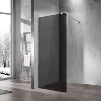 Душевая перегородка Vincea Walk-In 90 VSW-1H900CG профиль Хром стекло тонированное — фото 1, Душевые перегородки