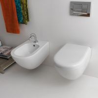 Биде Kerasan Aquatech 372401*1 подвесное Белое — фото 5, Биде