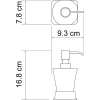 Дозатор для жидкого мыла WasserKRAFT Amper K-5499N Никель — фото 2, Дозаторы