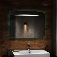 Зеркало Art&Max Gina AM-Gin-1000-700-DS-F-H с подсветкой с сенсорным выключателем — фото 6, Мебель для ванной