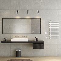 Электрический полотенцесушитель Black&White N-355W 48x92 355WI Белый матовый — фото 6, Электрические полотенцесушители