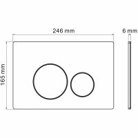 Клавиша смыва Grossman Style 700.K31.05.30M.30M Золото глянцевое — фото 6, Кнопки смыва