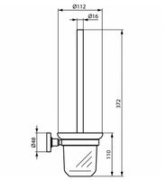Ершик для унитаза Ideal Standard IOM A9119XG Черный шелк — фото 4, Ершики для унитаза