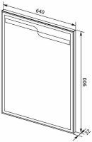 Товар: Зеркало Aquanet Модена 65 198488 с подсветкой Белое - фото 4 Зеркало Aquanet Модена 65 198488 с подсветкой Белое — фото 4, Зеркала в ванную комнату