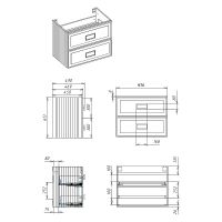 Товар: Тумба под раковину La Fenice Cubo 100 FNC-01-CUB-G-100-2 подвесная Серая матовая - фото 14 Тумба под раковину La Fenice Cubo 100 FNC-01-CUB-G-100-2 подвесная Серая матовая — фото 14, Мебель для ванной