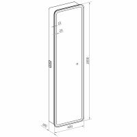 Товар: Зеркальный шкаф Континент Lorenzo LED 40 МВК009 с подсветкой Белый - фото 14 Зеркальный шкаф Континент Lorenzo LED 40 МВК009 с подсветкой Белый — фото 14, Пеналы для ванной комнаты