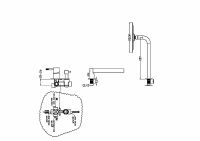 Душевая система Boheme Uno 464-SGM Оружейная сталь глянцевая — фото 2, Душевое оборудование. Душевая программа