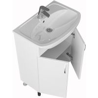 Тумба под раковину СанТа Сити 60 201075 Белая — фото 3, Тумбы под раковину