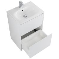 Тумба под раковину BelBagno Kraft 60 KRAFT-600-2C-PIA-BO Bianco Opaco — фото 12, Тумбы под раковину