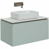 Тумба под раковину Allen Brau Infinity 85 1.21002.PWM подвесная Папирус матовый — фото 2, Тумбы под раковину