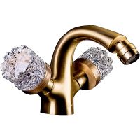 Смеситель для биде Boheme Crystal 316-CRST Бронза — фото 1, Смесители