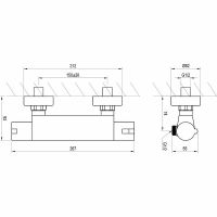 Товар: Смеситель для душа Ravak Termo TE 072.00/150 X070051 с термостатом Хром - фото 3 Смеситель для душа Ravak Termo TE 072.00/150 X070051 с термостатом Хром — фото 3, Смеситель для душа