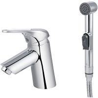 Смеситель для раковины Kaiser Douglas 12088 с гигиеническим душем Хром — фото 1, Смесители