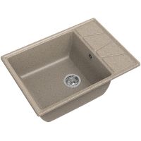 Кухонная мойка GranFest Vertex GF-V-680L Песочная — фото 1, Кухонные мойки