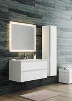 Тумба с раковиной SanVit Авеню-2 120 kavenu2120 с фактурой под дерево подвесная Карпатская ель — фото 8, Тумбы с раковиной