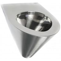 Унитаз Nofer 13018.S подвесной Нержавеющая сталь матовая без сиденья — фото 1, Подвесные унитазы