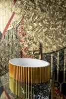 Раковина-чаша Boheme NeoArt Canale 50 878-G Золото Белая — фото 5, Раковины