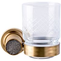 Стакан для зубных щеток Boheme Royal Cristal 10924-BR-B Бронза — фото 1, Мыльницы