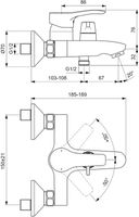 Смеситель для ванны Vidima Meloy BA411AA Хром — фото 4, Смеситель для ванны