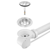 Слив-перелив Berges 051009 полуавтомат Хром — фото 2, Сливы-переливы