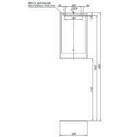Зеркало Aquanet Милан 50 336397 с подсветкой Дуб рустикальный с сенсорным выключателем — фото 6, Зеркала в ванную комнату