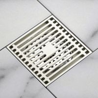 Душевой трап Orange 100x100 TR01-005ni с решеткой Никель — фото 2, Трапы для душа