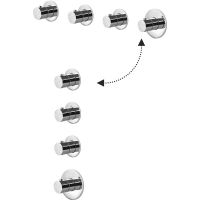Смеситель для душа Paffoni Modular Box MDE019CR с термостатом Хром — фото 3, Смеситель для душа