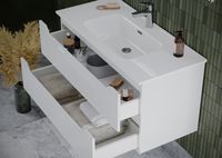 Тумба под раковину Sancos Norma 2.0 120 NR2.0120-1W подвесная Белый глянец — фото 2, Тумбы под раковину