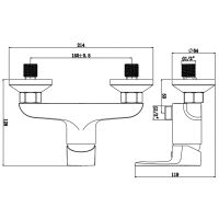 Товар: Смеситель для душа Royce Uno RCM-120703CR Хром - фото 2 Смеситель для душа Royce Uno RCM-120703CR Хром — фото 2, Смесители