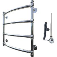 Электрический полотенцесушитель Тругор Ретро эл ТЭН 60x50 Хром — фото 1, Электрические полотенцесушители