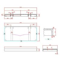 Столешница под раковину Boheme Armadi Art Flat 100 869-100-CLCT Белый мрамор — фото 4, Раковины
