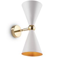 Настенный светильник Maytoni Modern Vesper MOD108WL-02WG Белый Золото — фото 1, Светильники