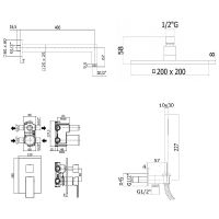Товар: Душевая система Paffoni Elle KITEL018CR/M Хром - фото 7 Душевая система Paffoni Elle KITEL018CR/M Хром — фото 7, Встраиваемые душевые комплекты