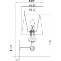 Товар: Настенный светильник Maytoni Neoclassic Riverside MOD018WL-01CH Белый Хром - фото 4 Настенный светильник Maytoni Neoclassic Riverside MOD018WL-01CH Белый Хром — фото 4, Бра