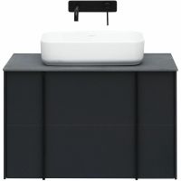 Тумба под раковину Allen Brau Reality 80 1.32005.AM подвесная Антрацит матовый — фото 4, Тумбы под раковину